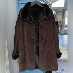 Men's Brown Suede Coat